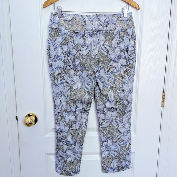 Jules & Leopold Pull On Capri Floral Print #47 - Picture 2 of 4